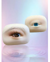 YEUX MARRONS Création Silicone
